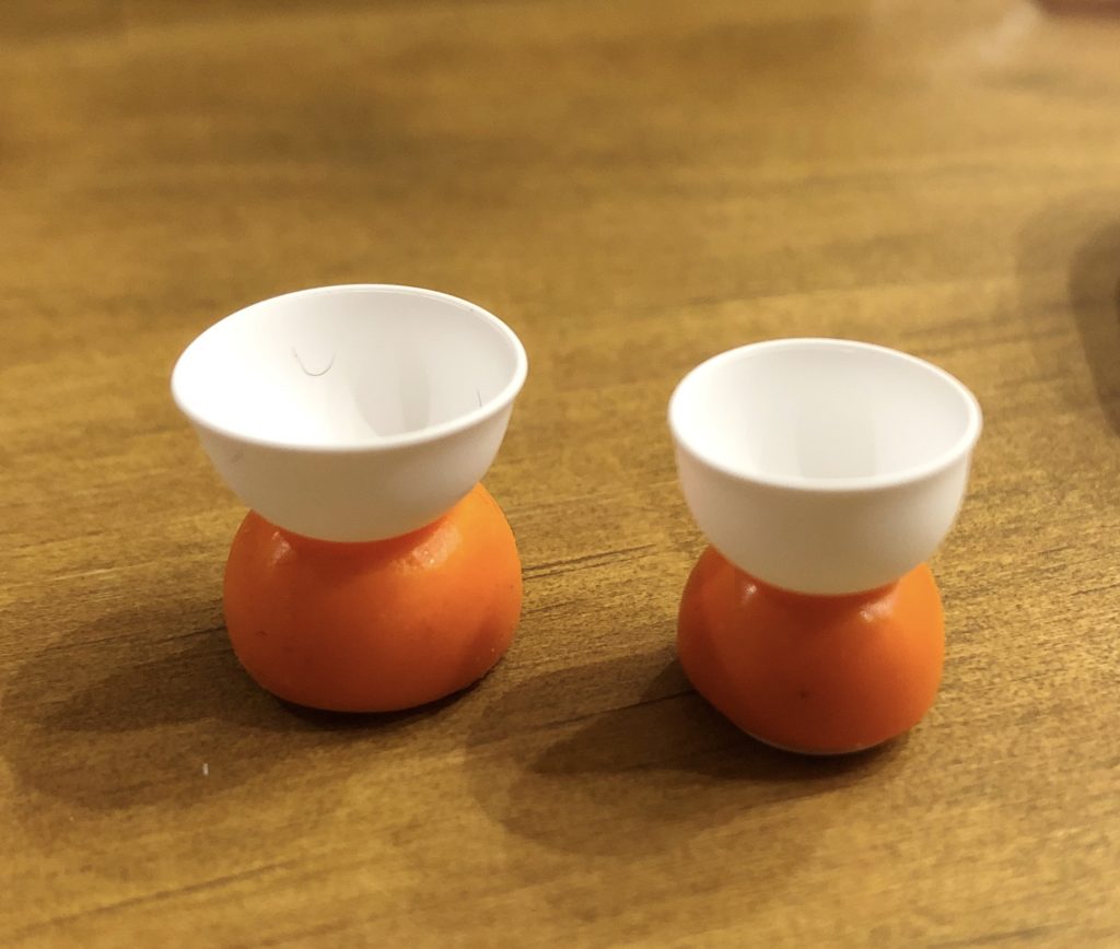 airpods proにsymbio eartipsをつけたところ。鏡餅のようだ