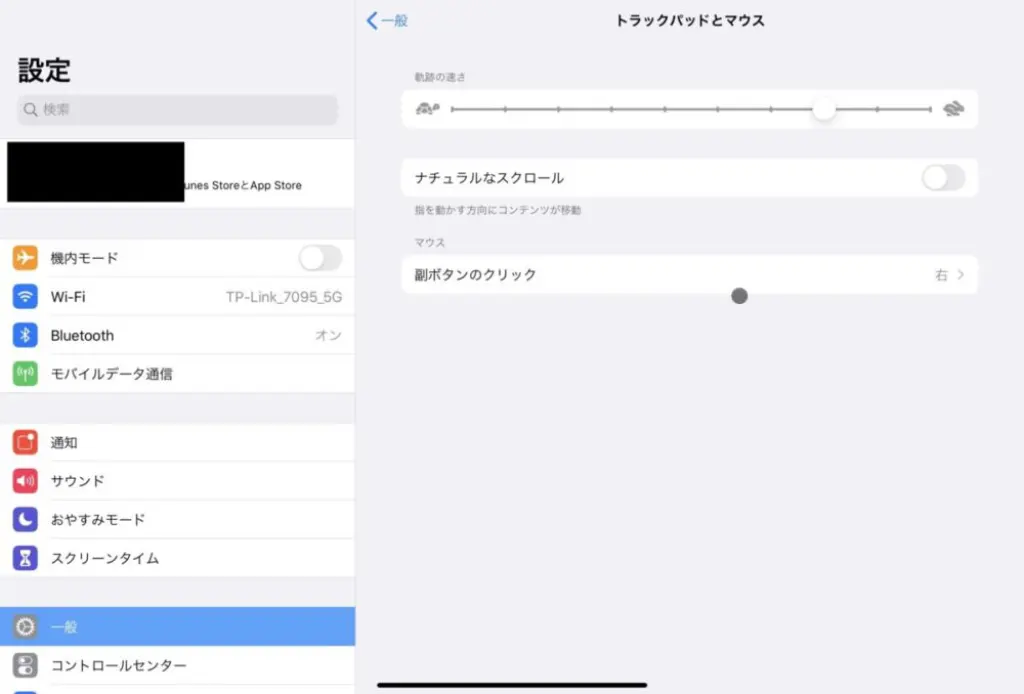 iPad ProでTrackPoint Keyboard IIむけにトラックパッドの設定を行う