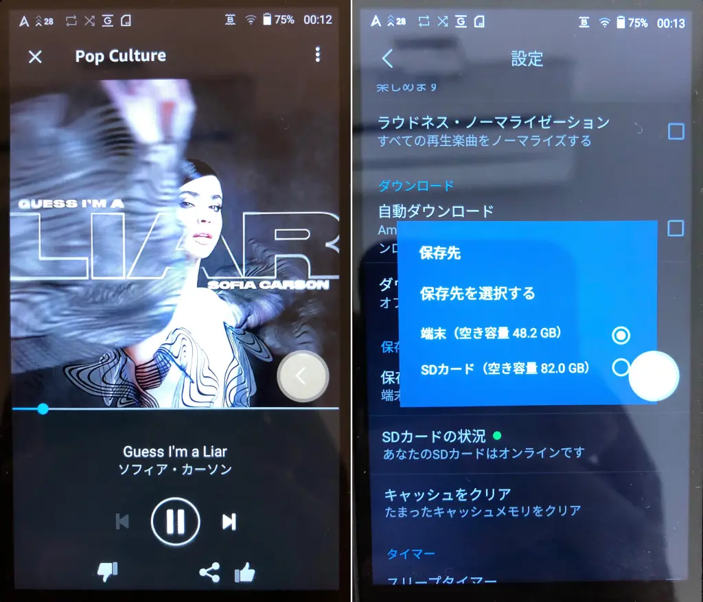 KANN ALPHAでAmazon Musicを起動する