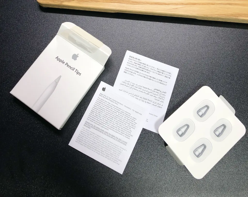 Apple Pencil Tipsの同梱品