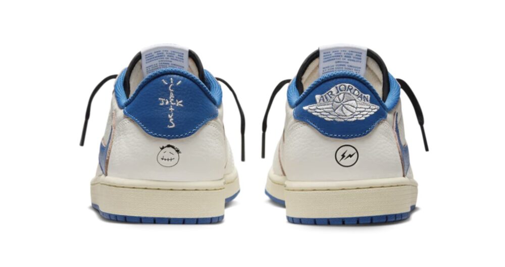 ヒールにはFragmentのサンダーロゴ。ヒールのエアジョーダンロゴが刺繍なのもいいです。